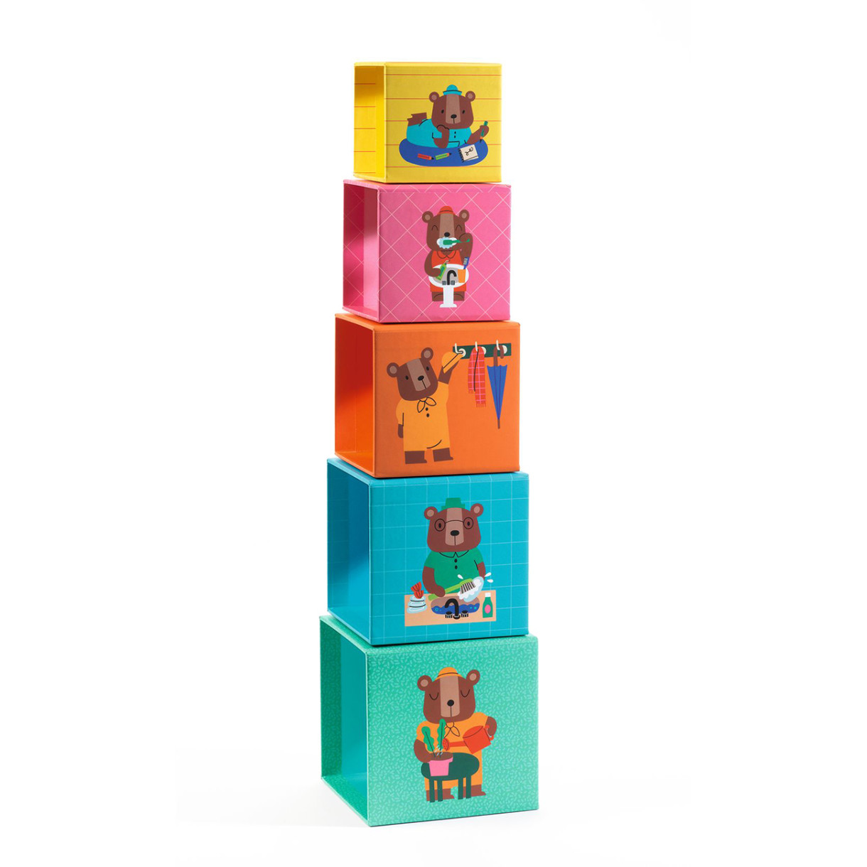 Cubes and bears for children