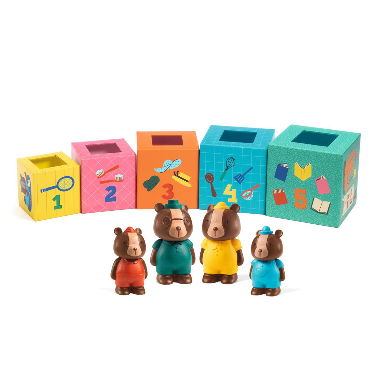 Cubes and bears for children