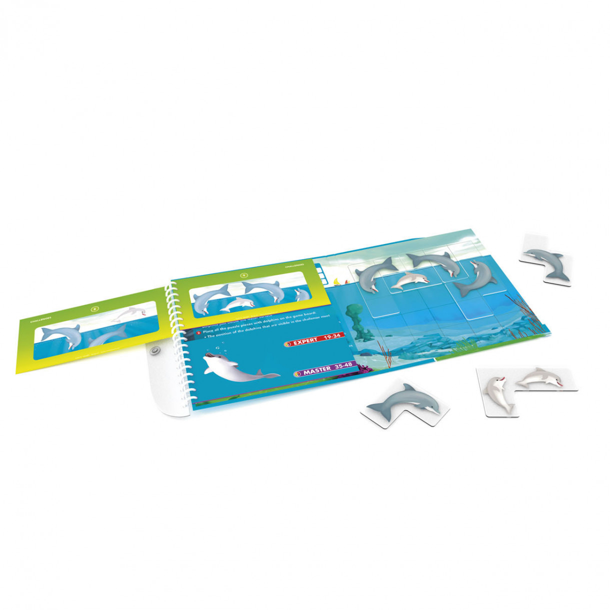 A magnetic puzzle game about flipping dolphins