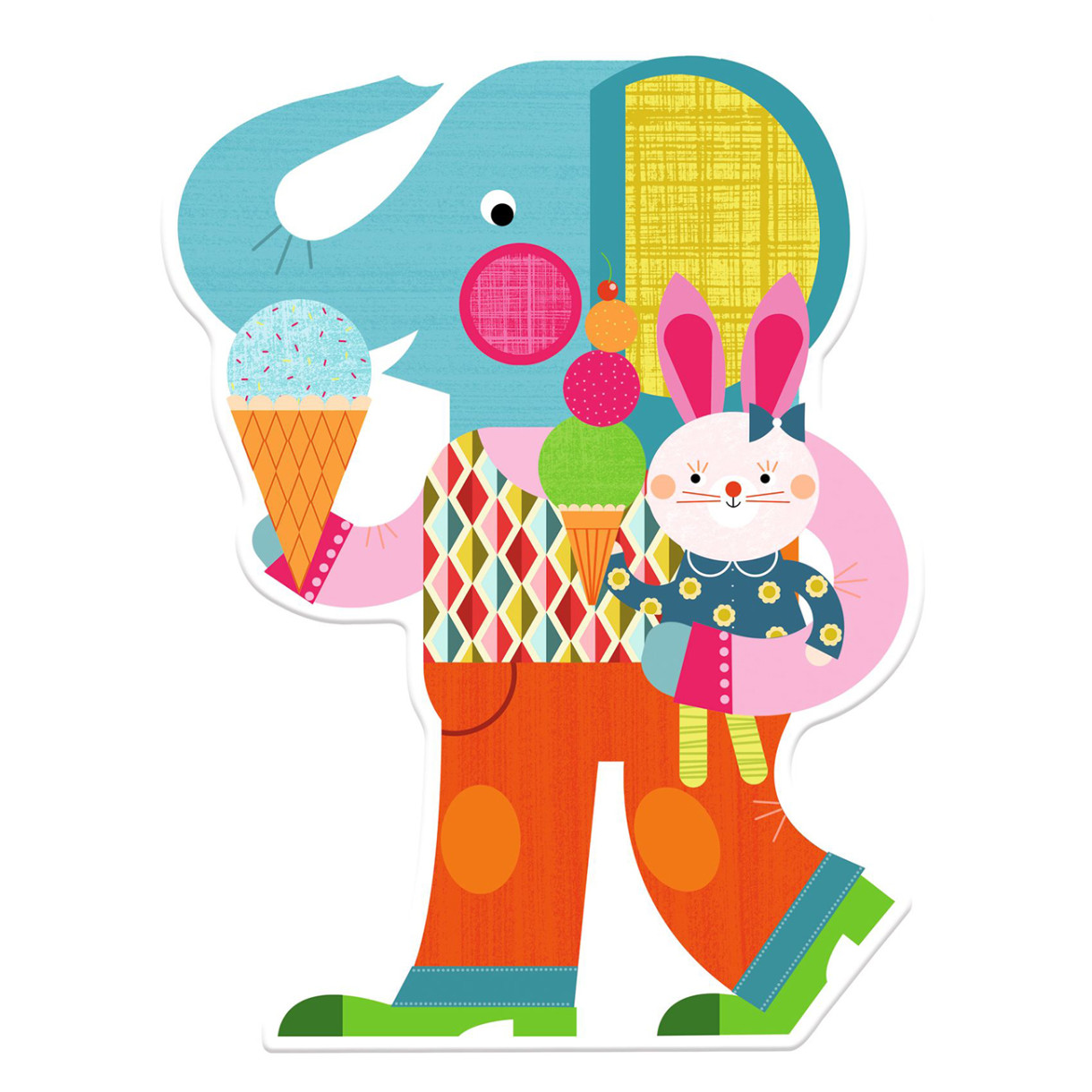 Color pictures with water elephants