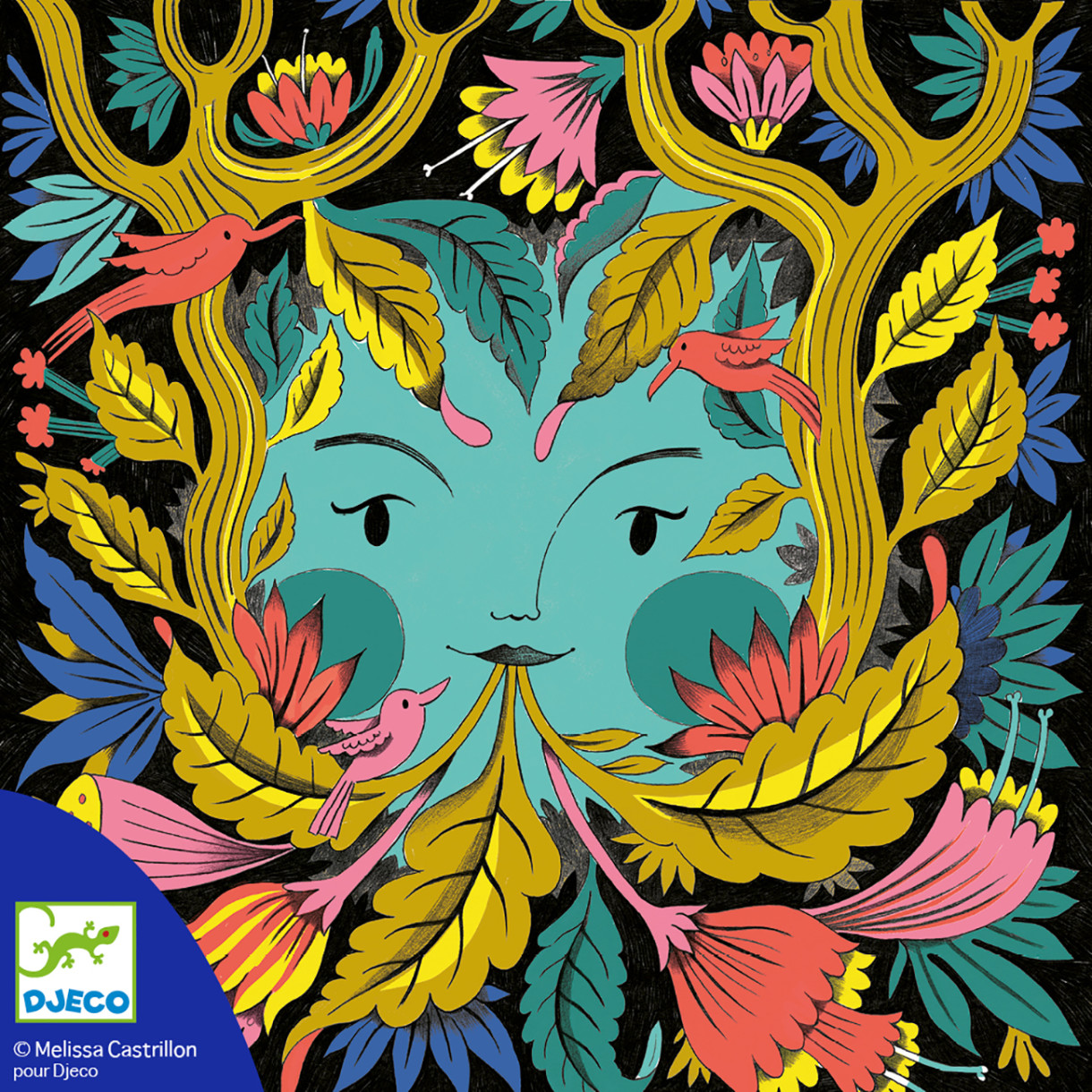 Комплект за рисуване 3Д фантастична гора