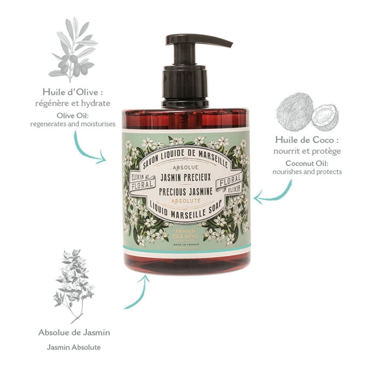 Liquid soap jasmine 0.500ml