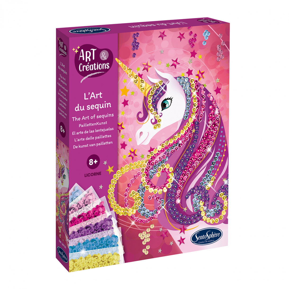Unicorn sequin mosaic