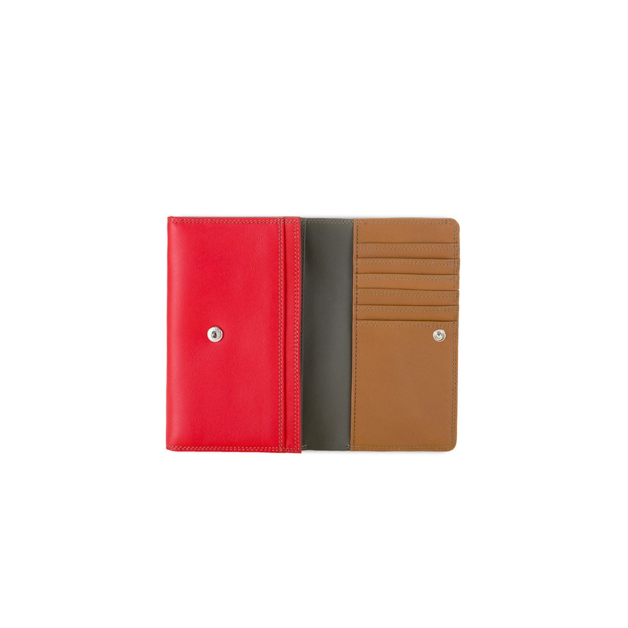 Medium flapover wallet Caramel color