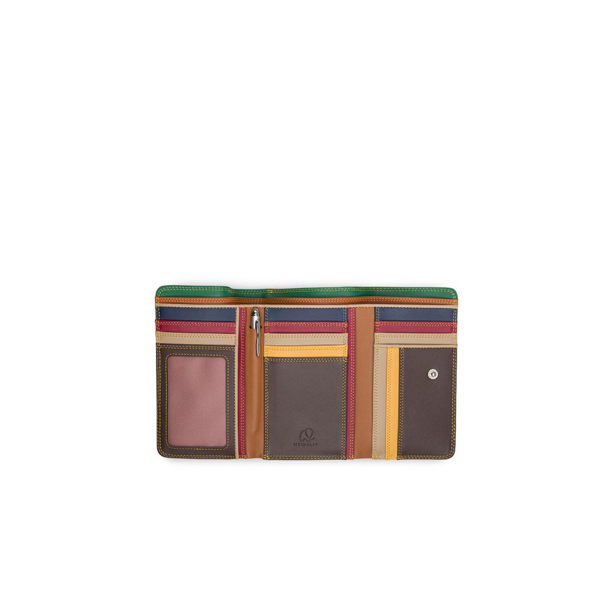 Портфейл Medium Tri Fold Цвят гора