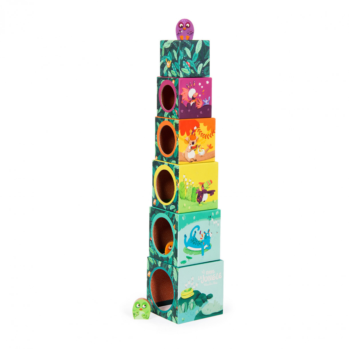 Cubes for kids in the jungle