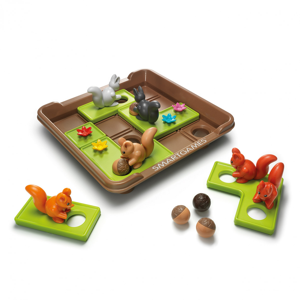 Puzzle game squirrels go for acorns XXL