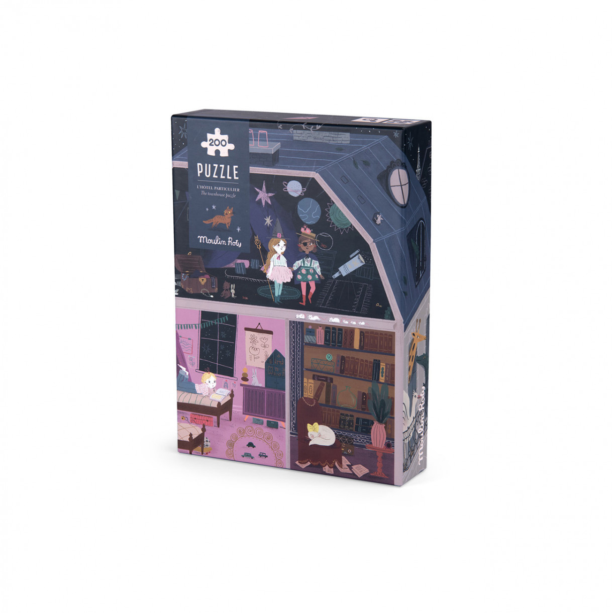 Puzzle the house in the city 200 pieces