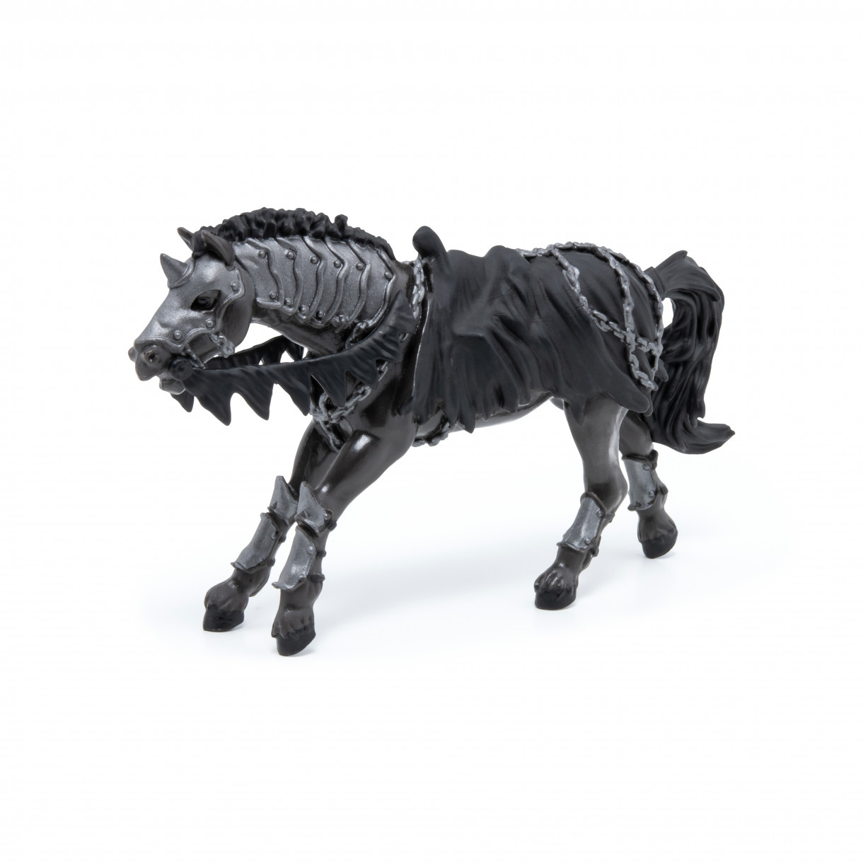 Ghost horse figure in black