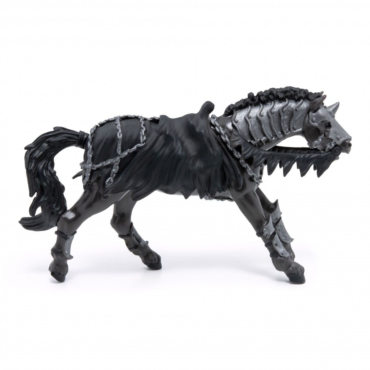 Ghost horse figure in black