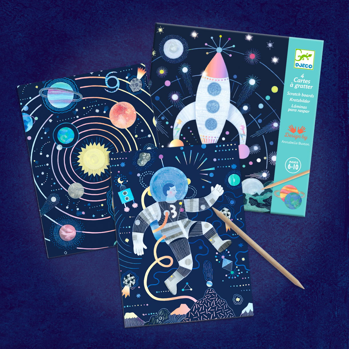 Комплект скреч карти cosmic mission