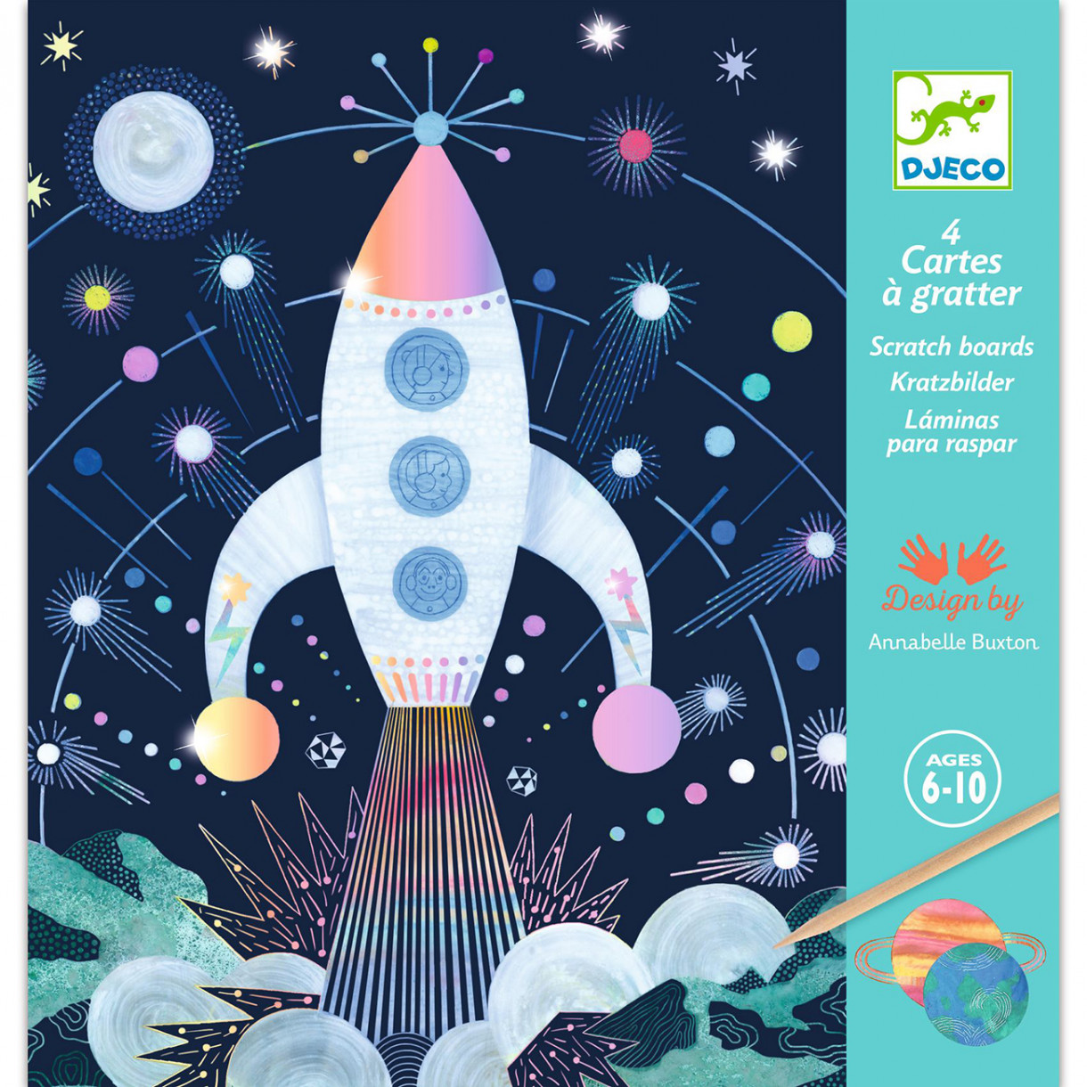 Комплект скреч карти cosmic mission