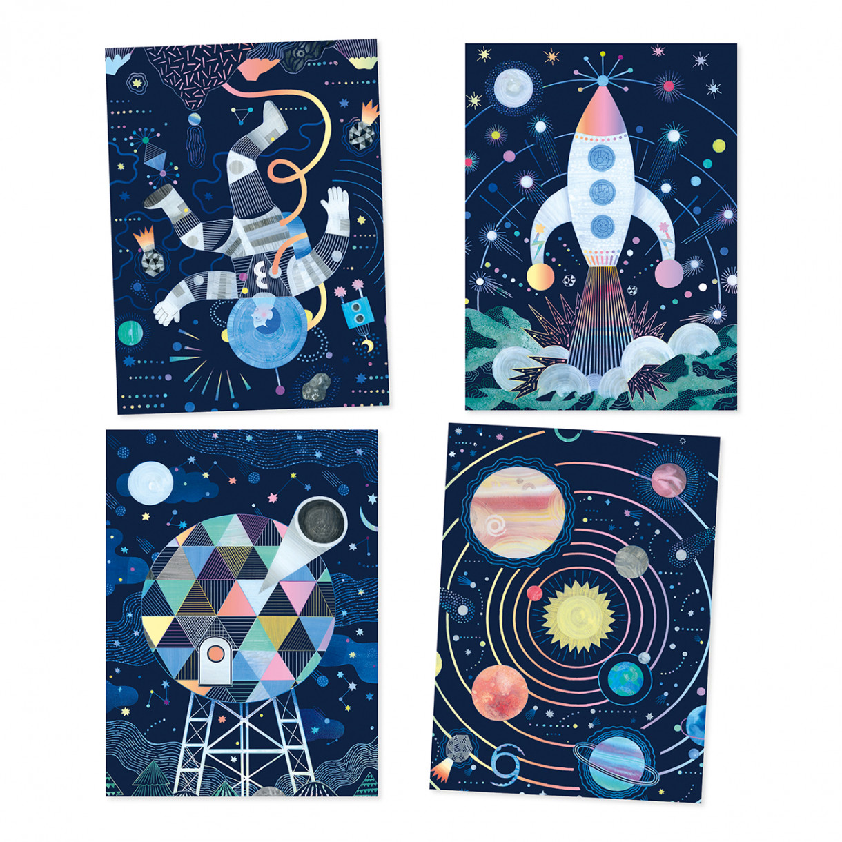 Комплект скреч карти cosmic mission