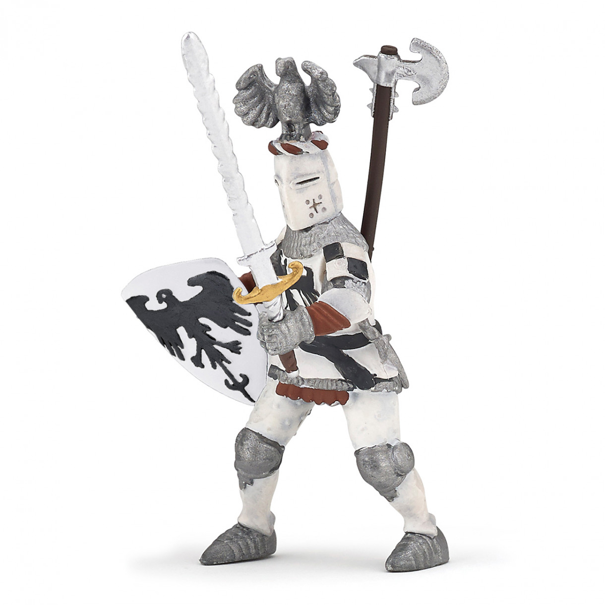 Knight figure in white armor