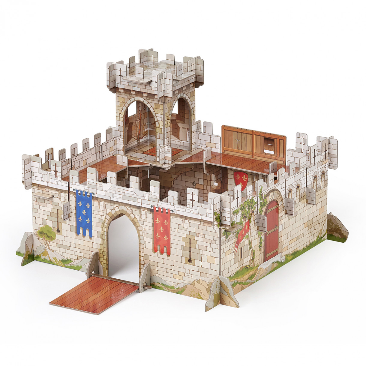 3d cardboard castle