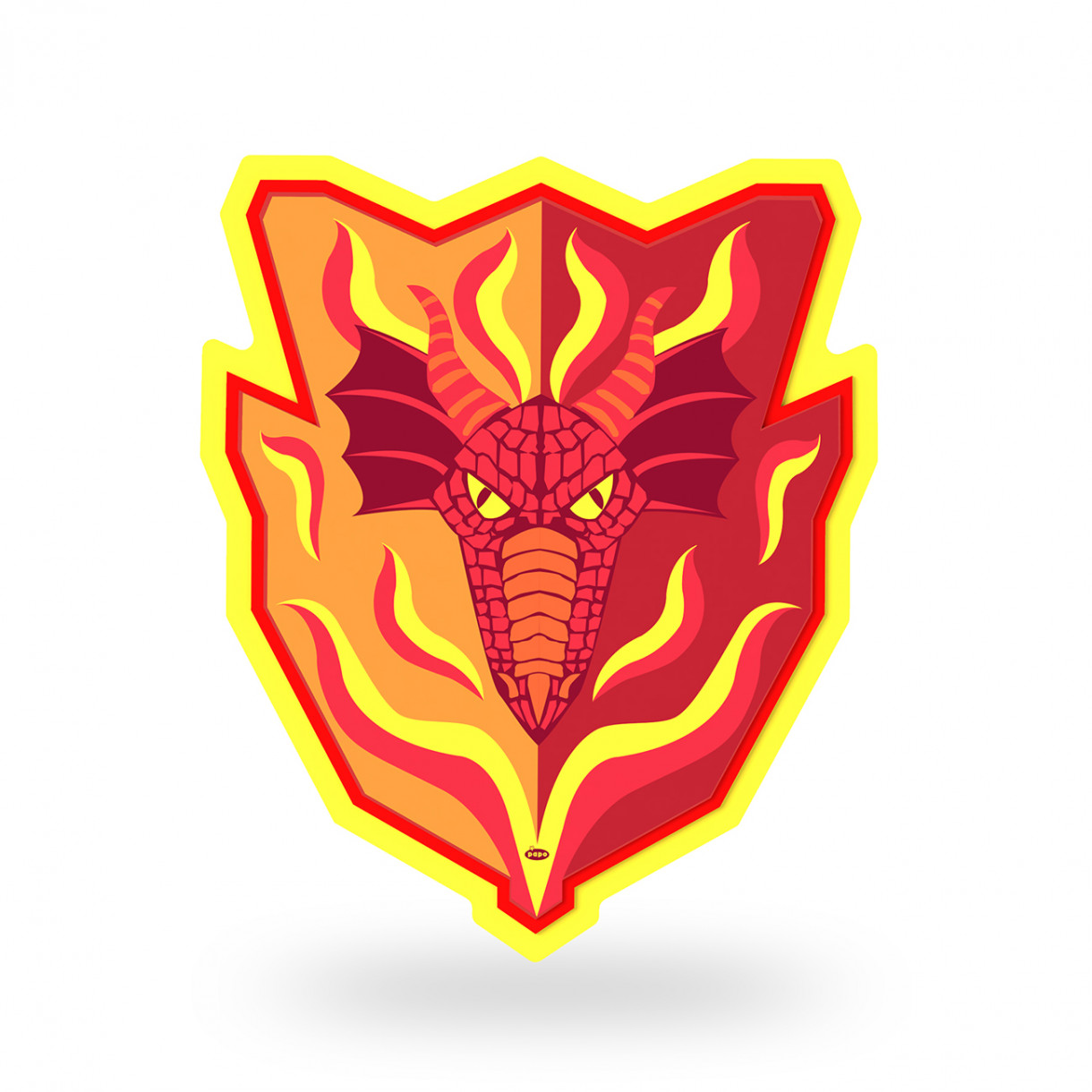 fire dragon foam shield toy