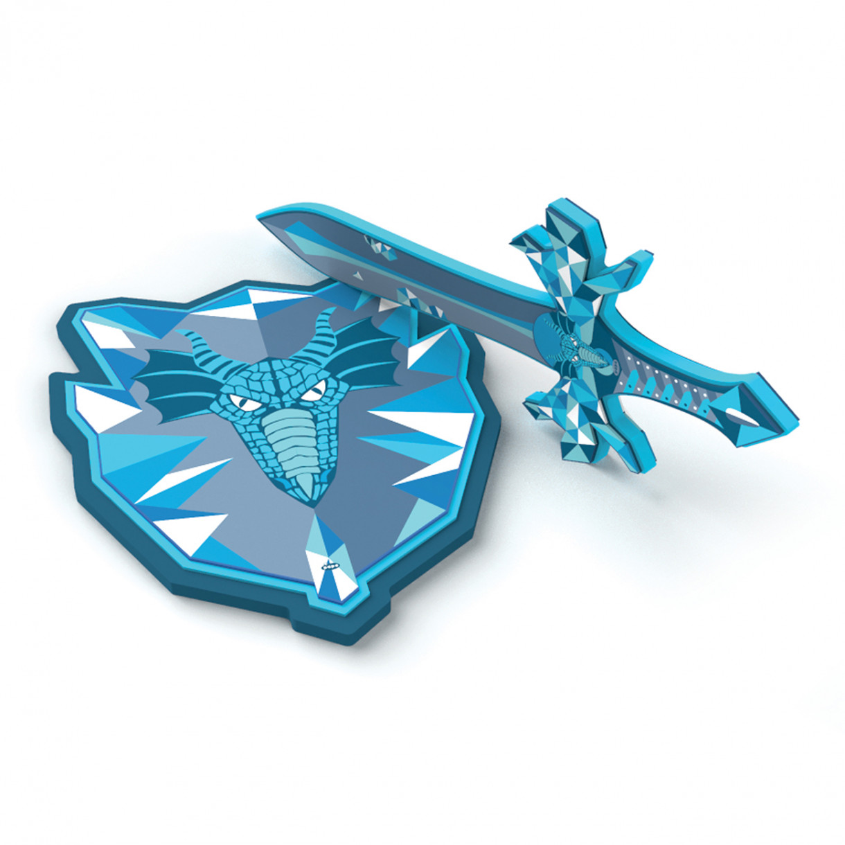 foam ice dragon shield toy