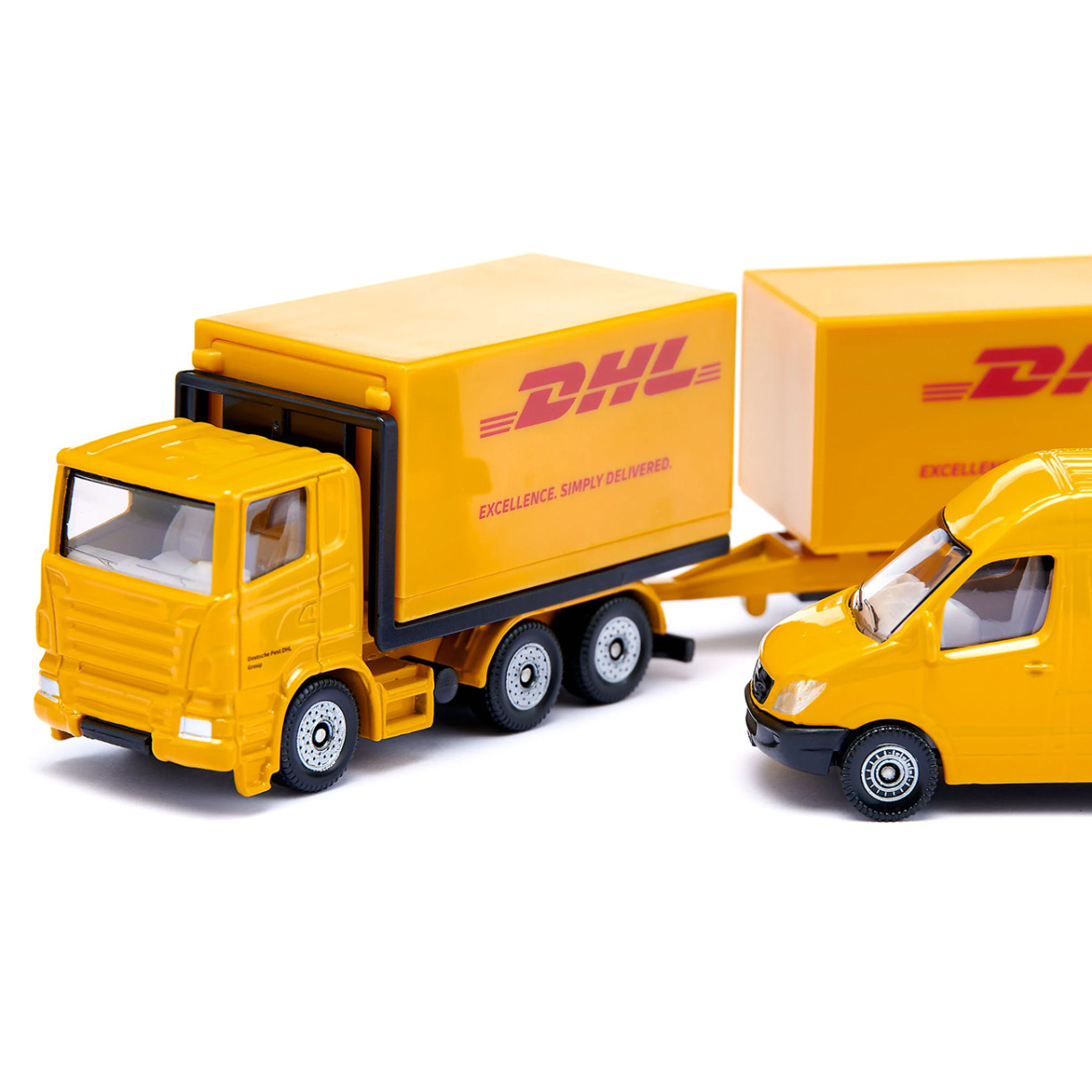 Toy set of vehicles DHL logistics