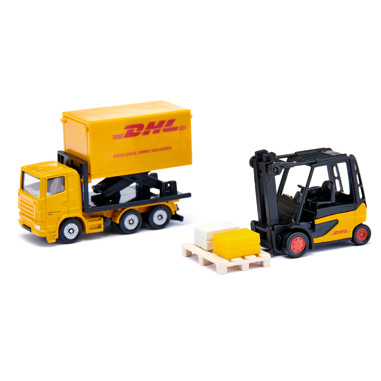 Toy set of vehicles DHL logistics