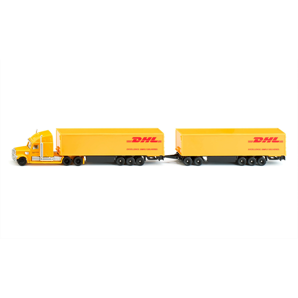 Играчка тежкотоварен камион с ремарке DHL