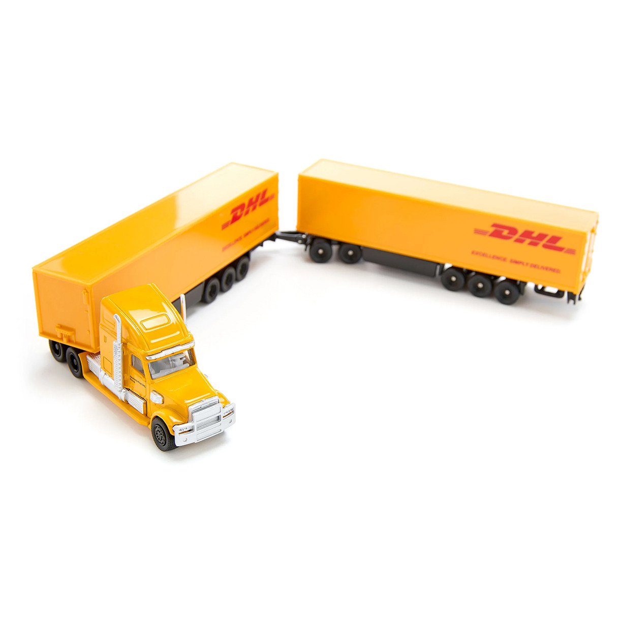 Играчка тежкотоварен камион с ремарке DHL