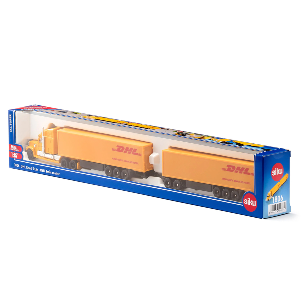 Играчка тежкотоварен камион с ремарке DHL