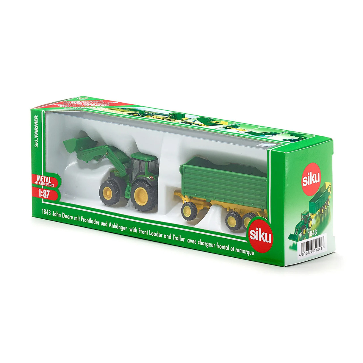 Играчка трактор John Deere с ремарке