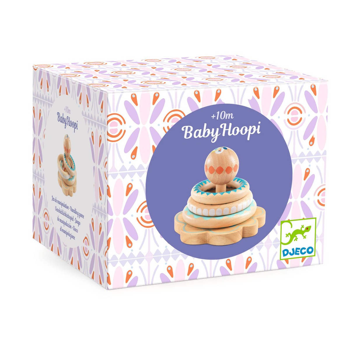 Game for baby put the ring wood