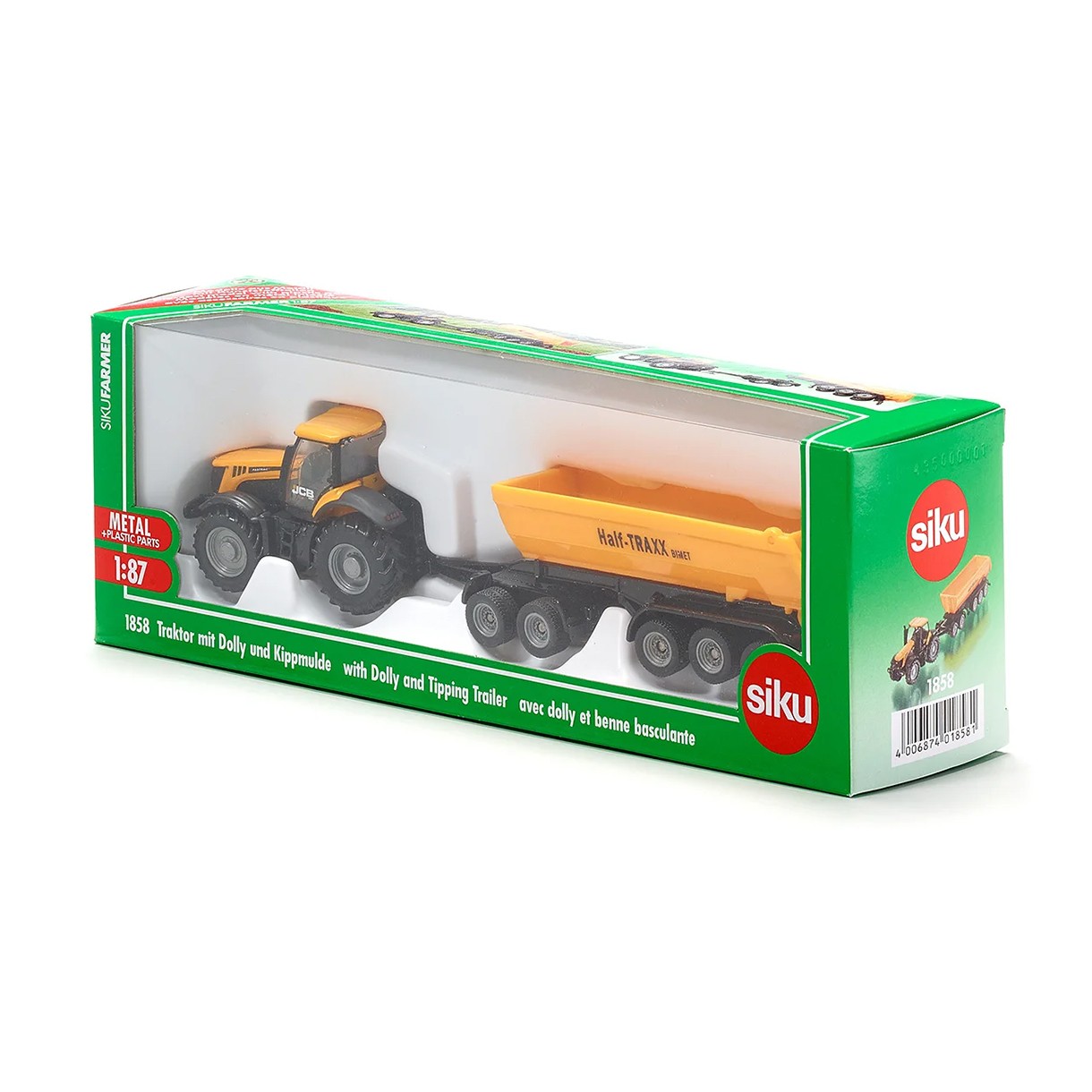 Играчка трактор JCB 8250 с 3-осен самосвал