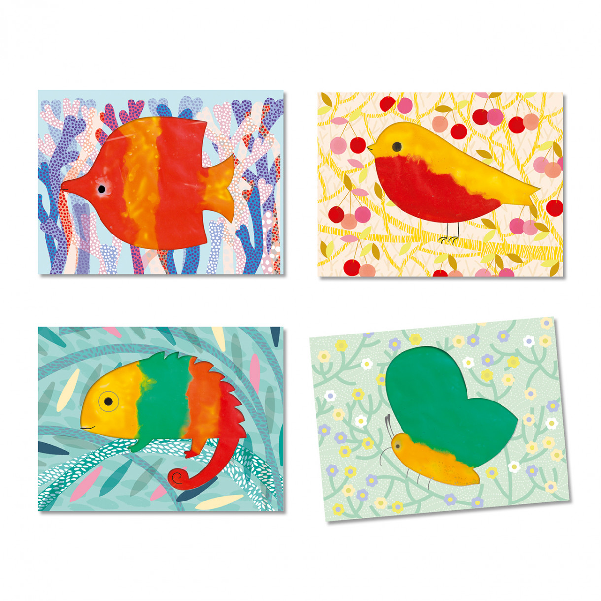 Coloring with animal patterns