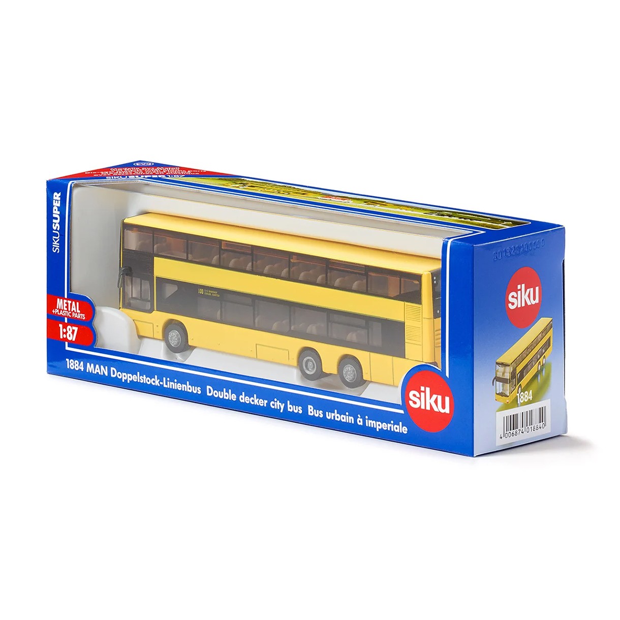 Играчка двуетажен автобус man