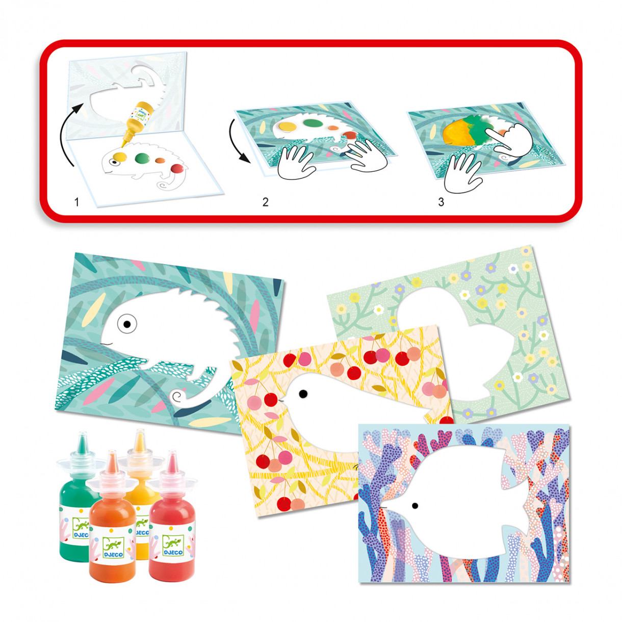 Coloring with animal patterns