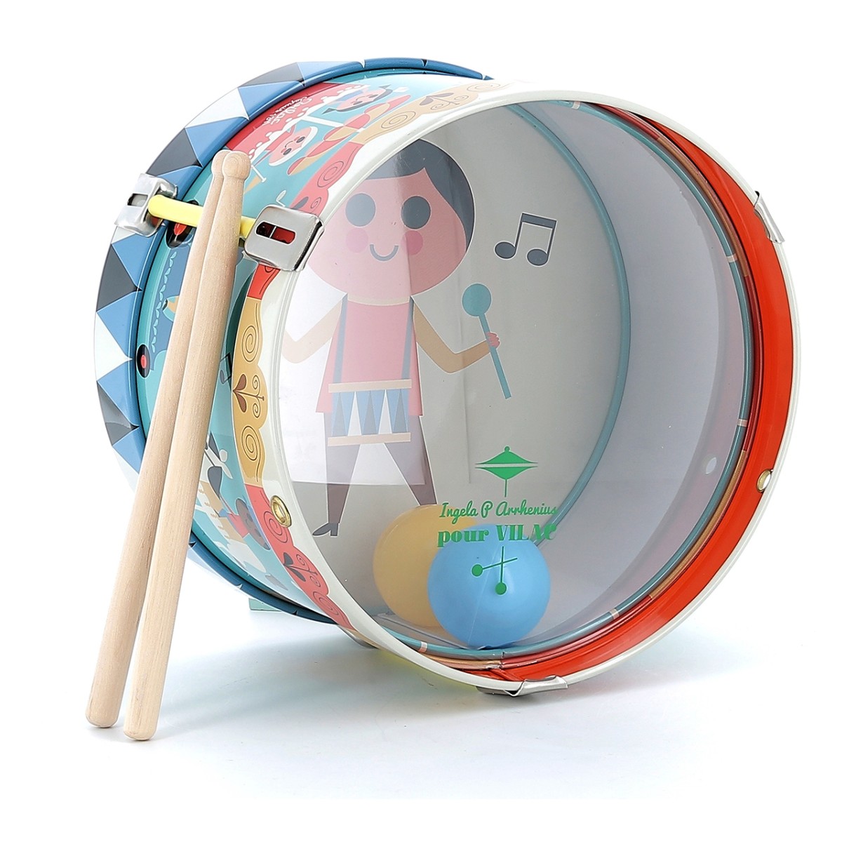 Toy metal drum