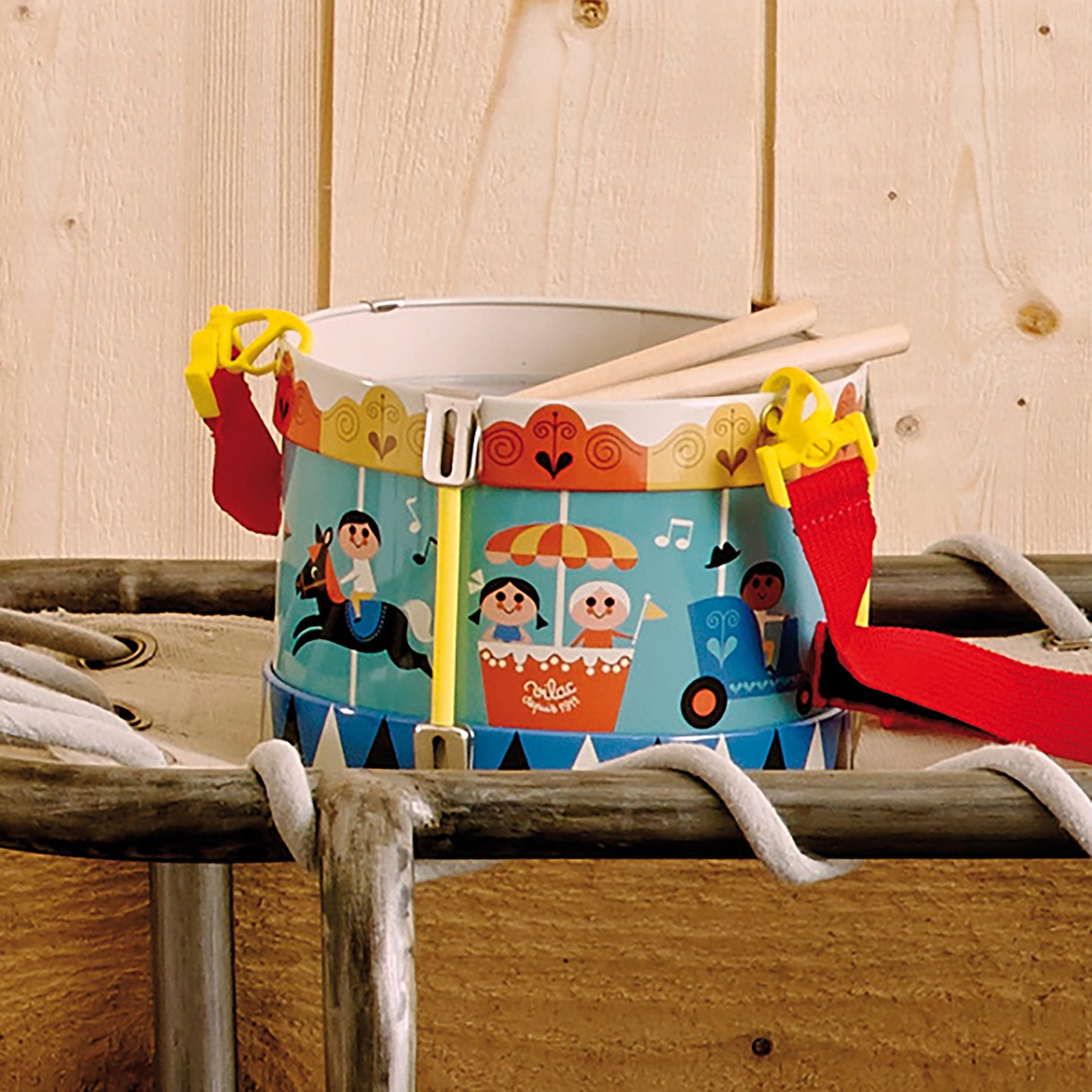 Toy metal drum