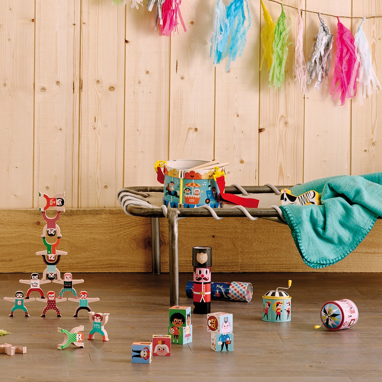 Toy metal drum