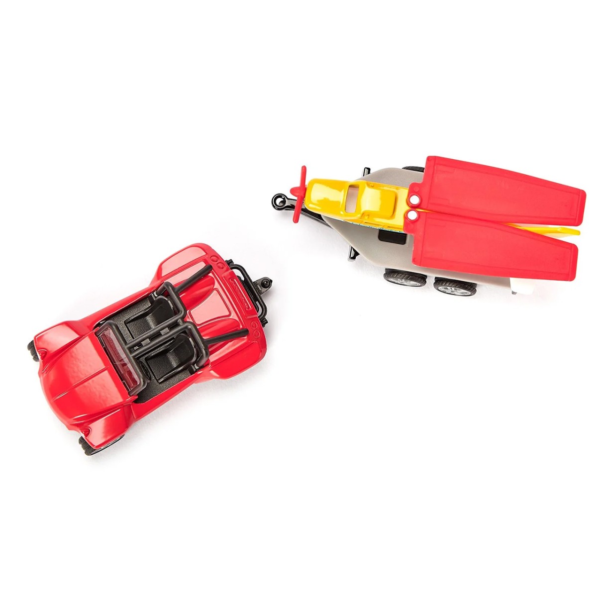 Toy buggy and sports plane