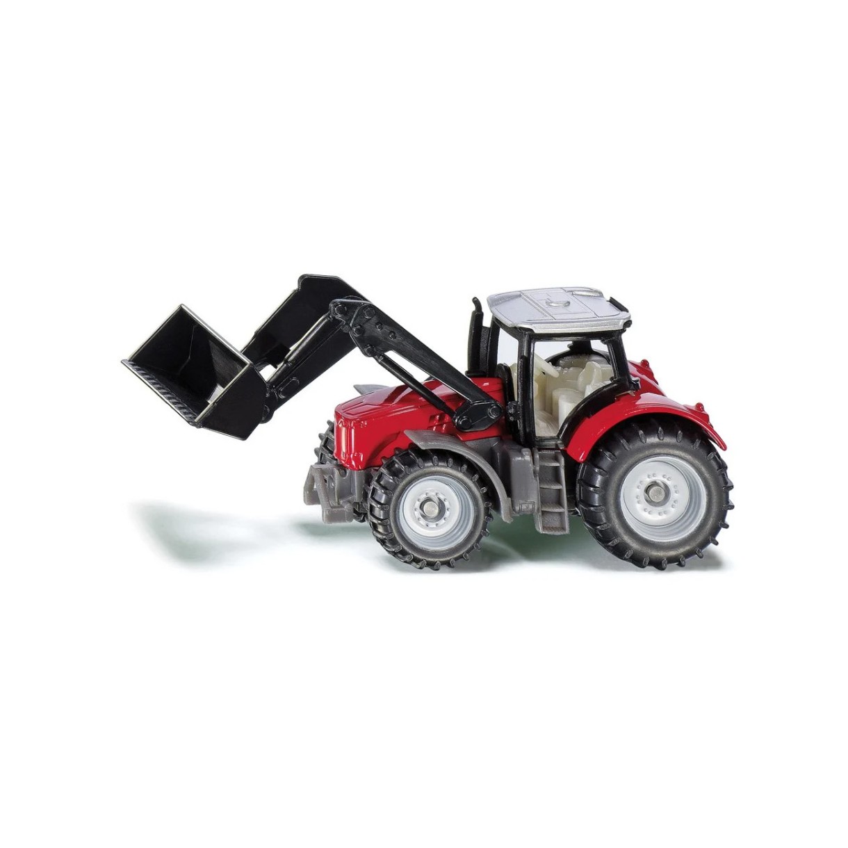 Играчка трактор Massey Ferguson с челен товарач