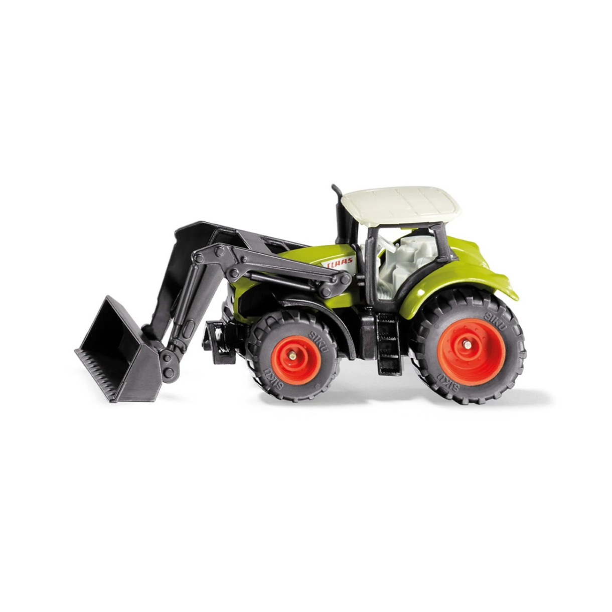 Играчка трактор Claas Axion с челен товарач
