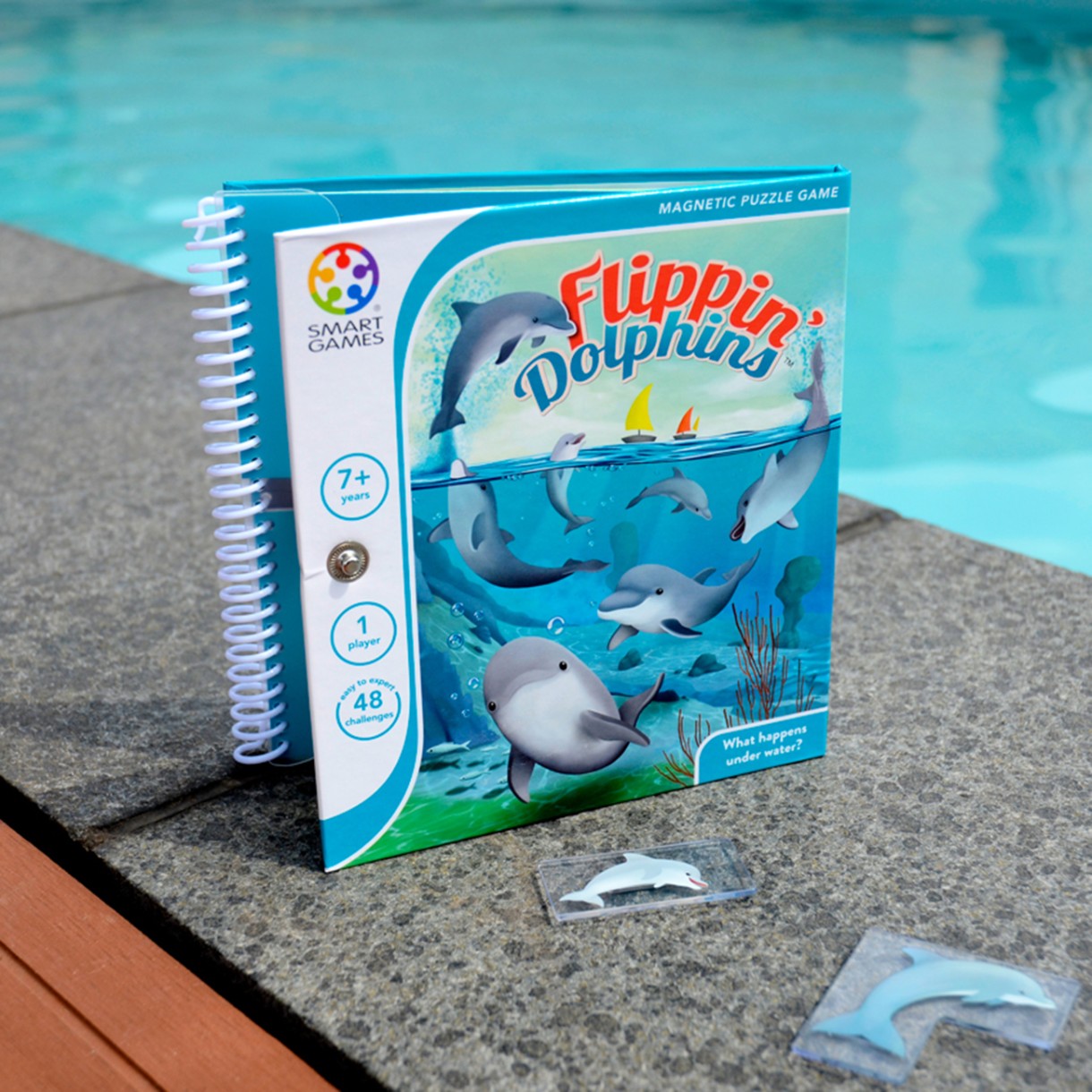A magnetic puzzle game about flipping dolphins