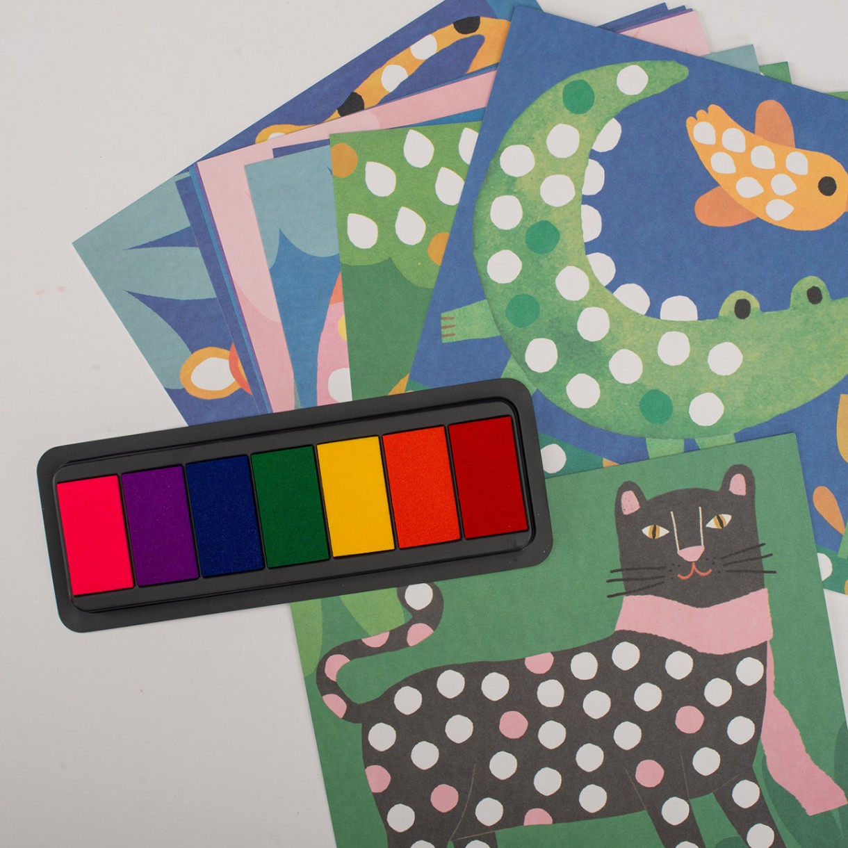 Set of finger coloring pictures