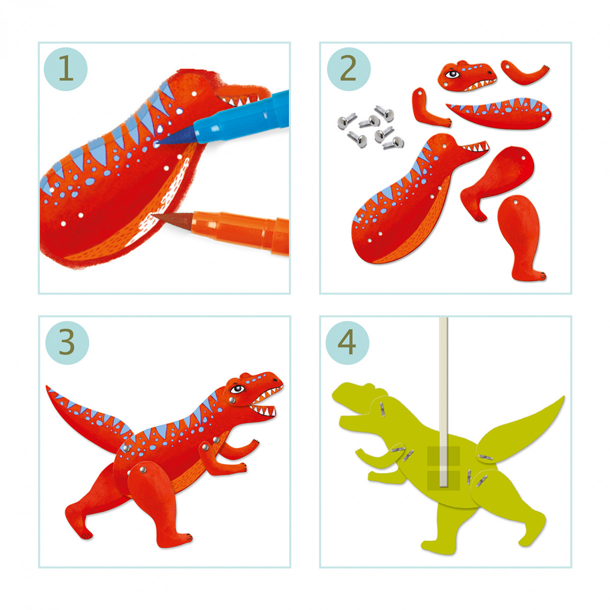 Детска игра ателие за кукли dinos