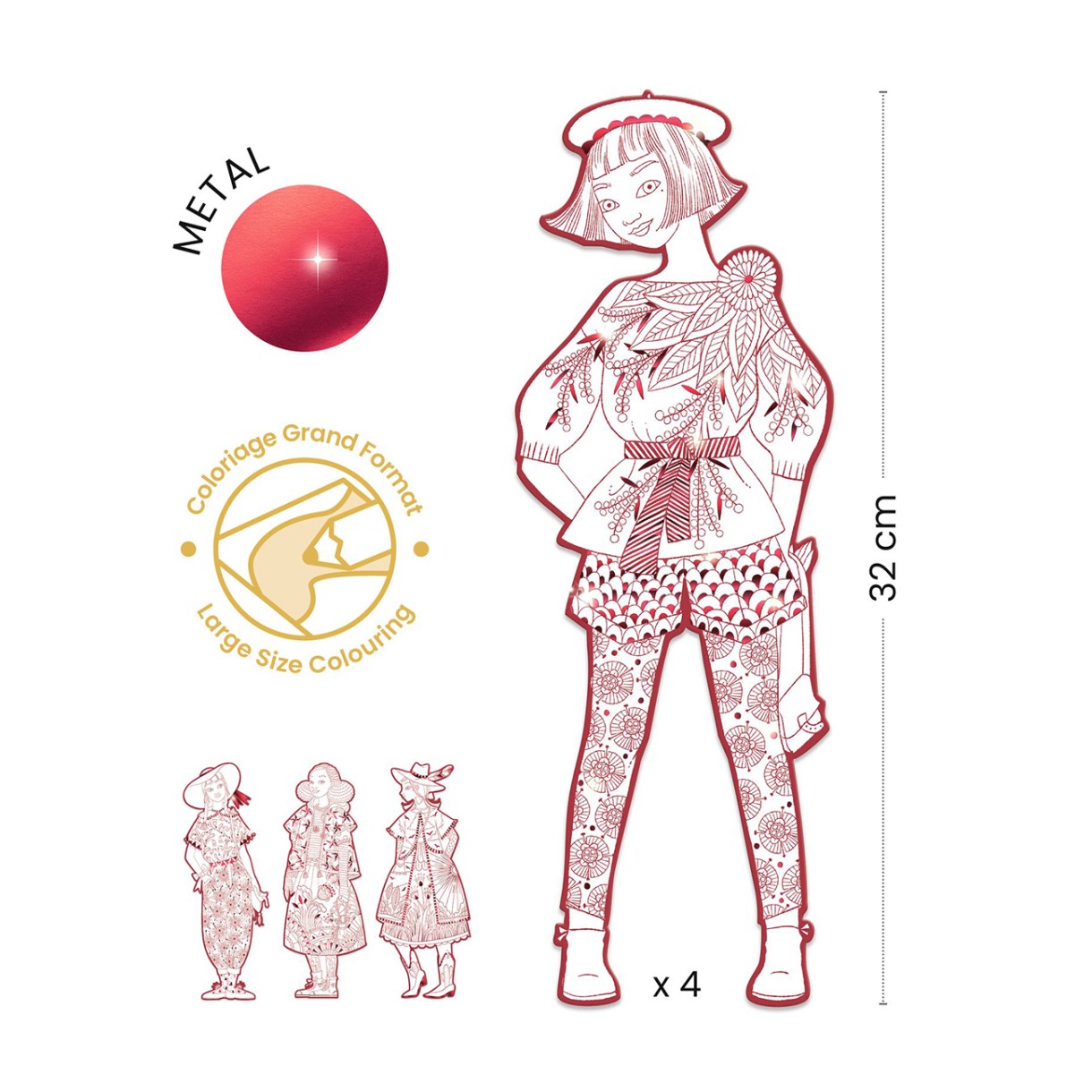 Fyodora and friends coloring paper dolls