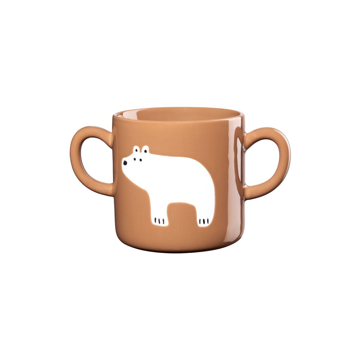 Детска чаша Buddies Цвят кафяво