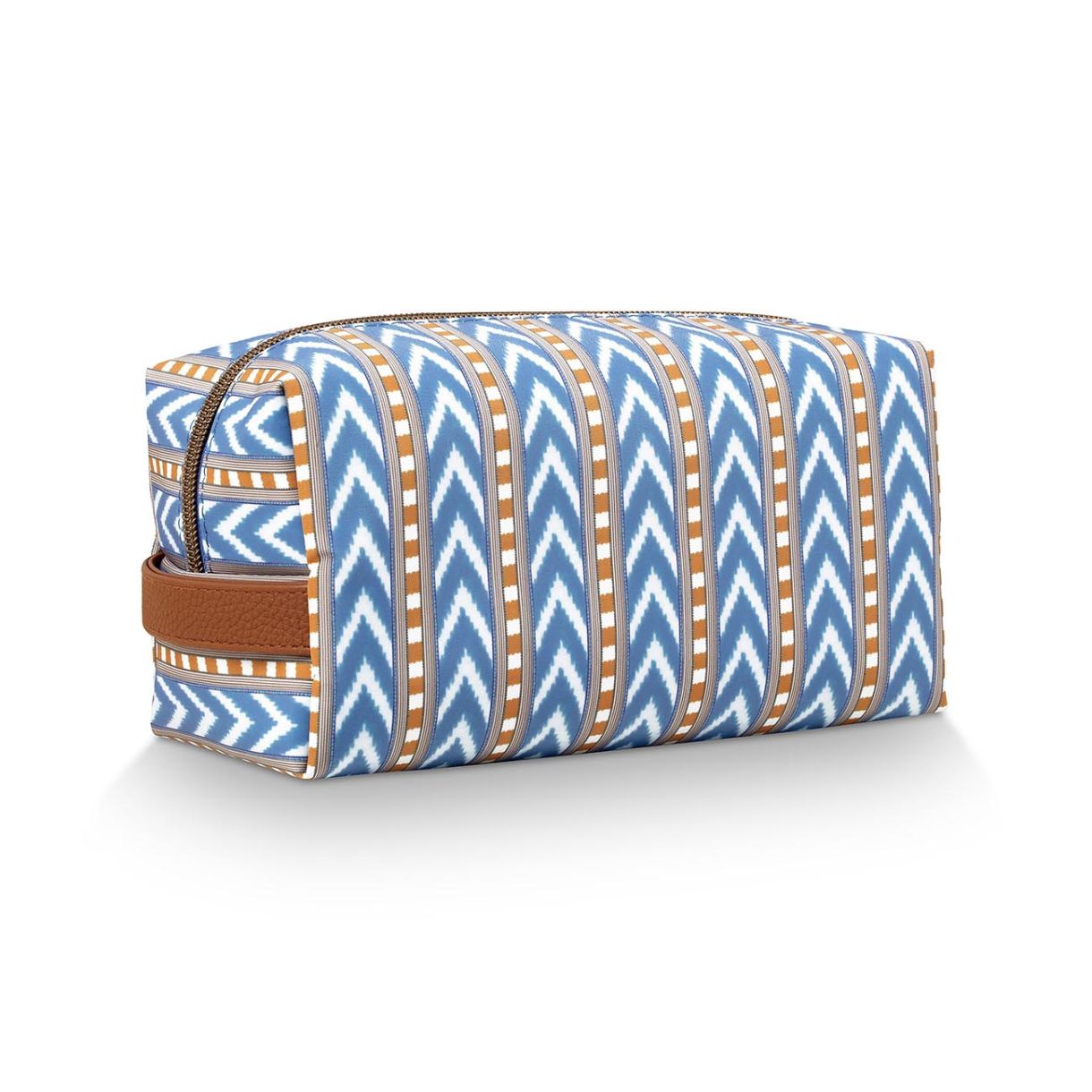 Cosmetic bag Coco Samba stripe 21.5cm 10.5cm Color blue