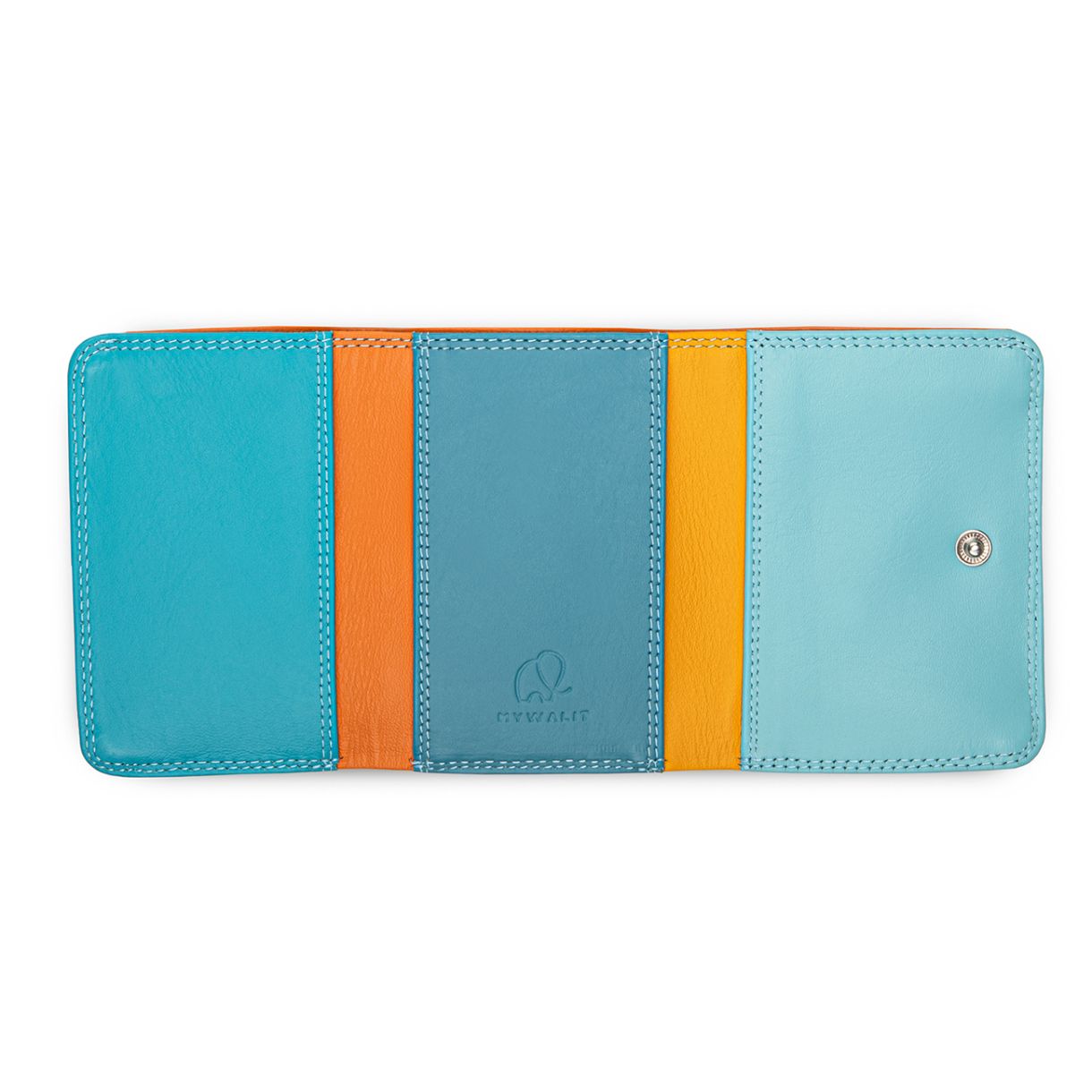 Mini tri-fold wallet Sardinia color