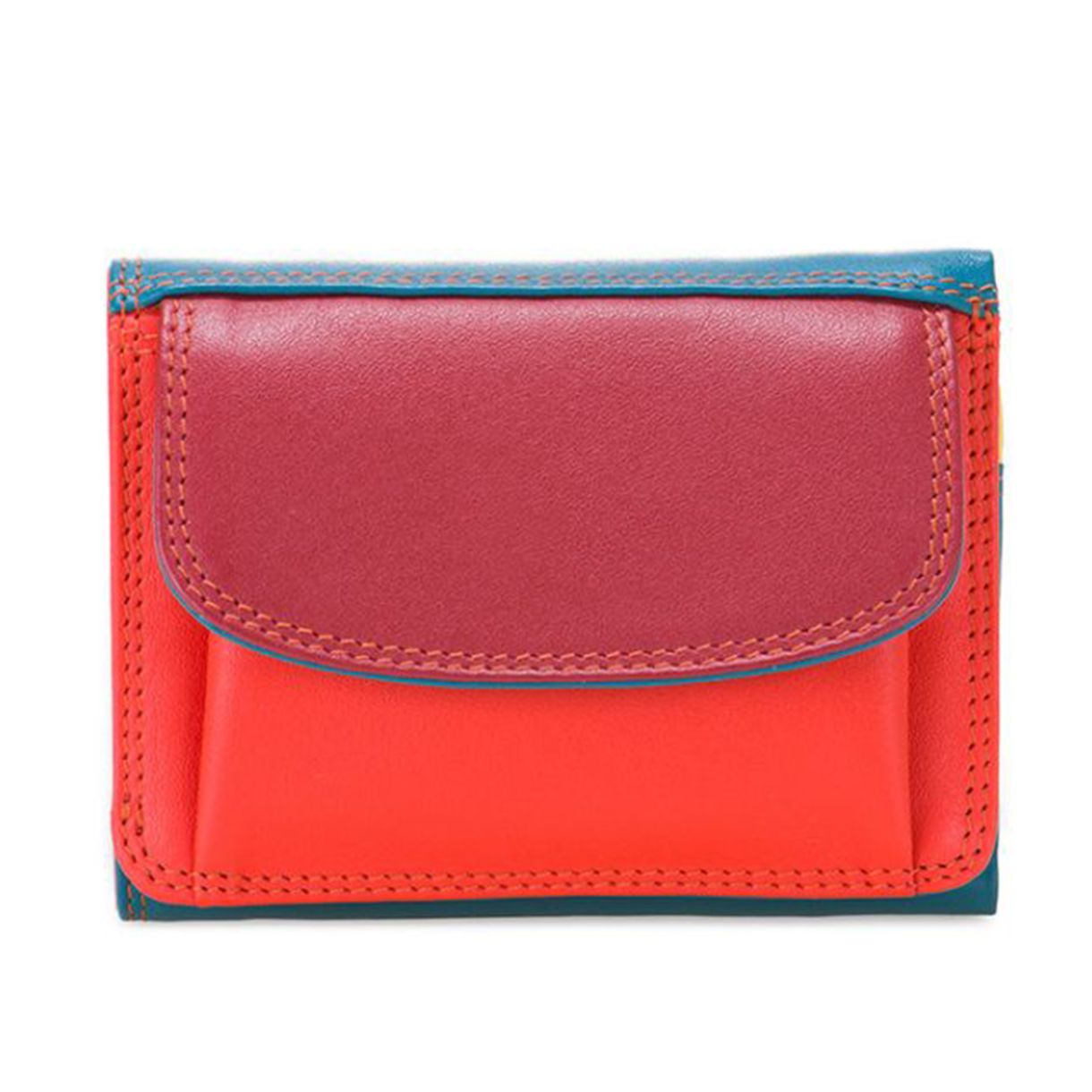 Портфейл Mini tri-fold Цвят везуви