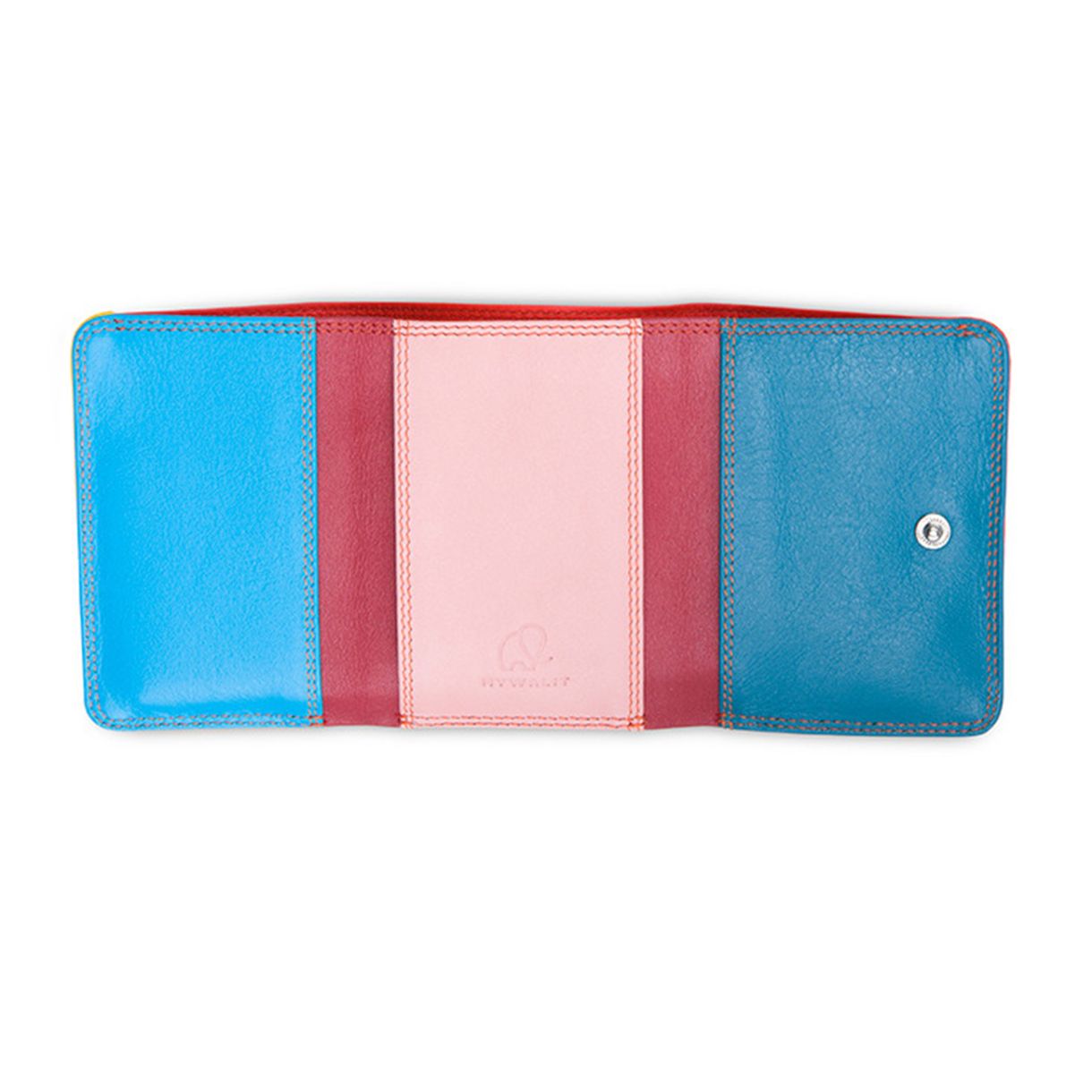 Портфейл Mini tri-fold Цвят везуви