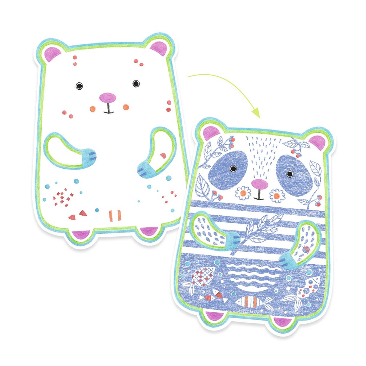 Картини за оцветяване диви животни