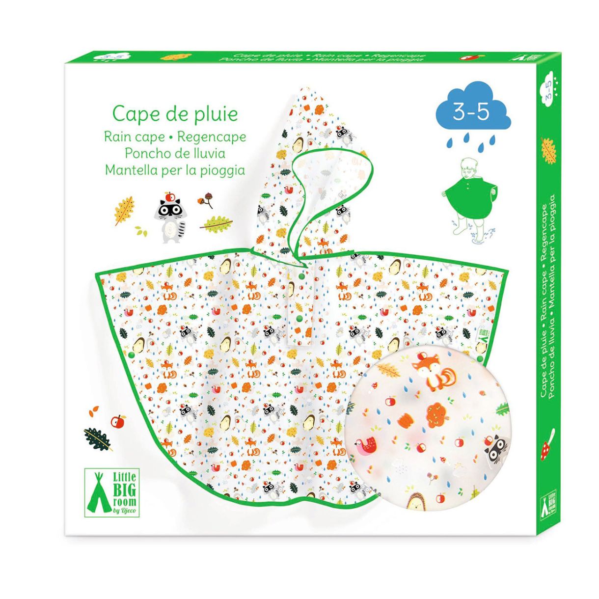 Raincoat for children's forest