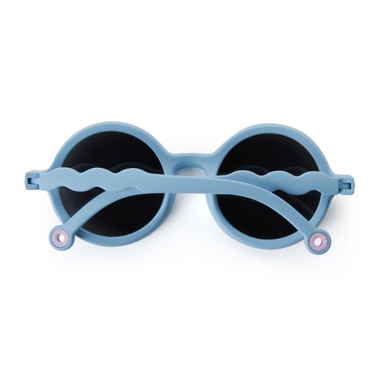 Children's round sunglasses from 0 to 2 years. Color blue